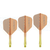 Caliburn SUP Flights - Moulded Shaft and Flight -  Standard No6 - Logo - Yellow & Orange