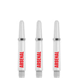 Arsenal FC Dart Shafts - Official Licensed - Dart Stems with Springs - The Gunners - White Short