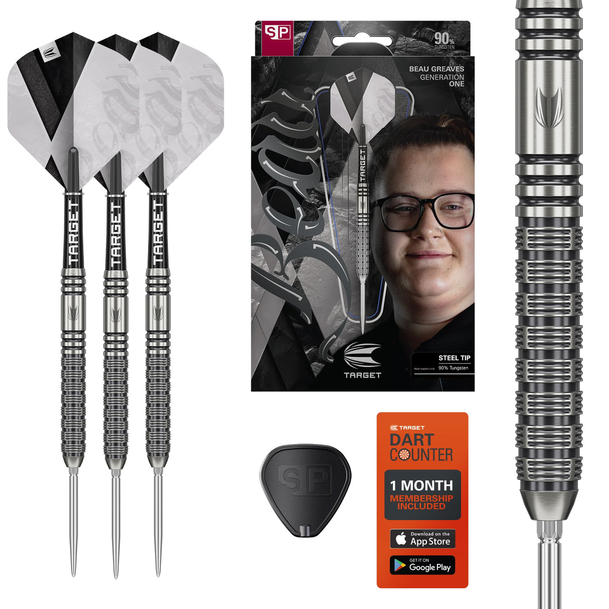 Target Beau Greaves Darts - Steel Tip - 90% Tungsten - G1