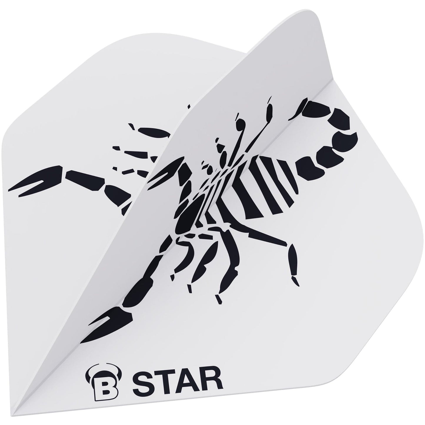 BULL'S B-Star Dart Flights - 100 Micron - A-Std - Scorpion - White