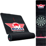 Bulls Carpet Dart Mat - 300cm X 65cm - Built-in Oche