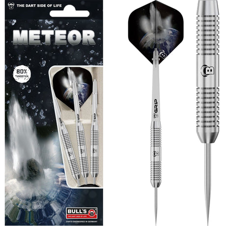 BULL'S Meteor Darts - Steel Tip - 80% Tungsten - MT1 - Ringed 20g