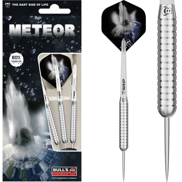 BULL'S Meteor Darts - Steel Tip - 80% Tungsten - MT12 - Ringed