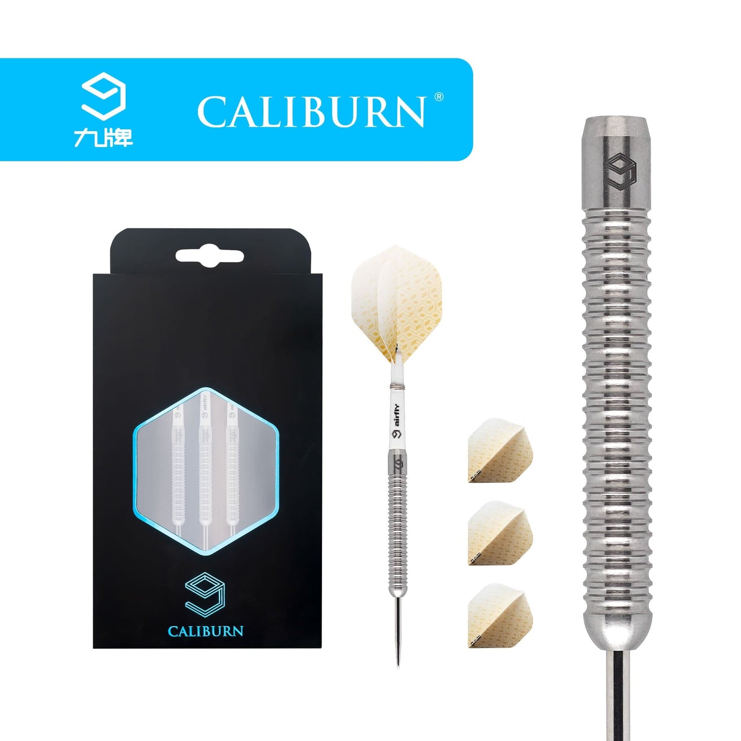 Caliburn Artisan Darts - Steel Tip - 90% - Natural 23g