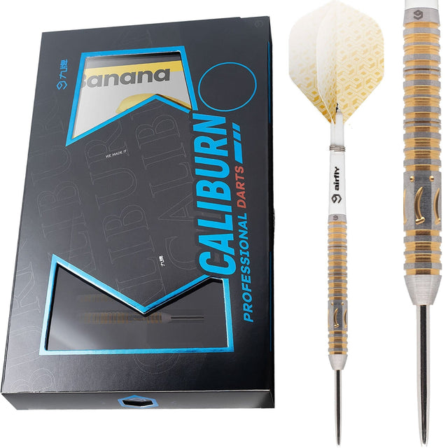 *Caliburn Player Darts - Steel Tip - 90% - Gold Titanium - Banana 22g