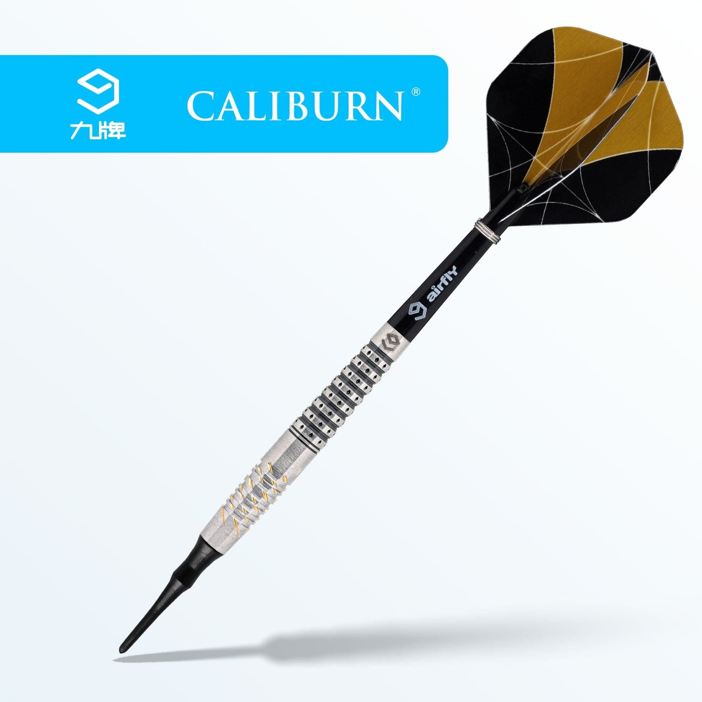 Caliburn Player Darts - Soft Tip - 90% - Silver & Gold - Han