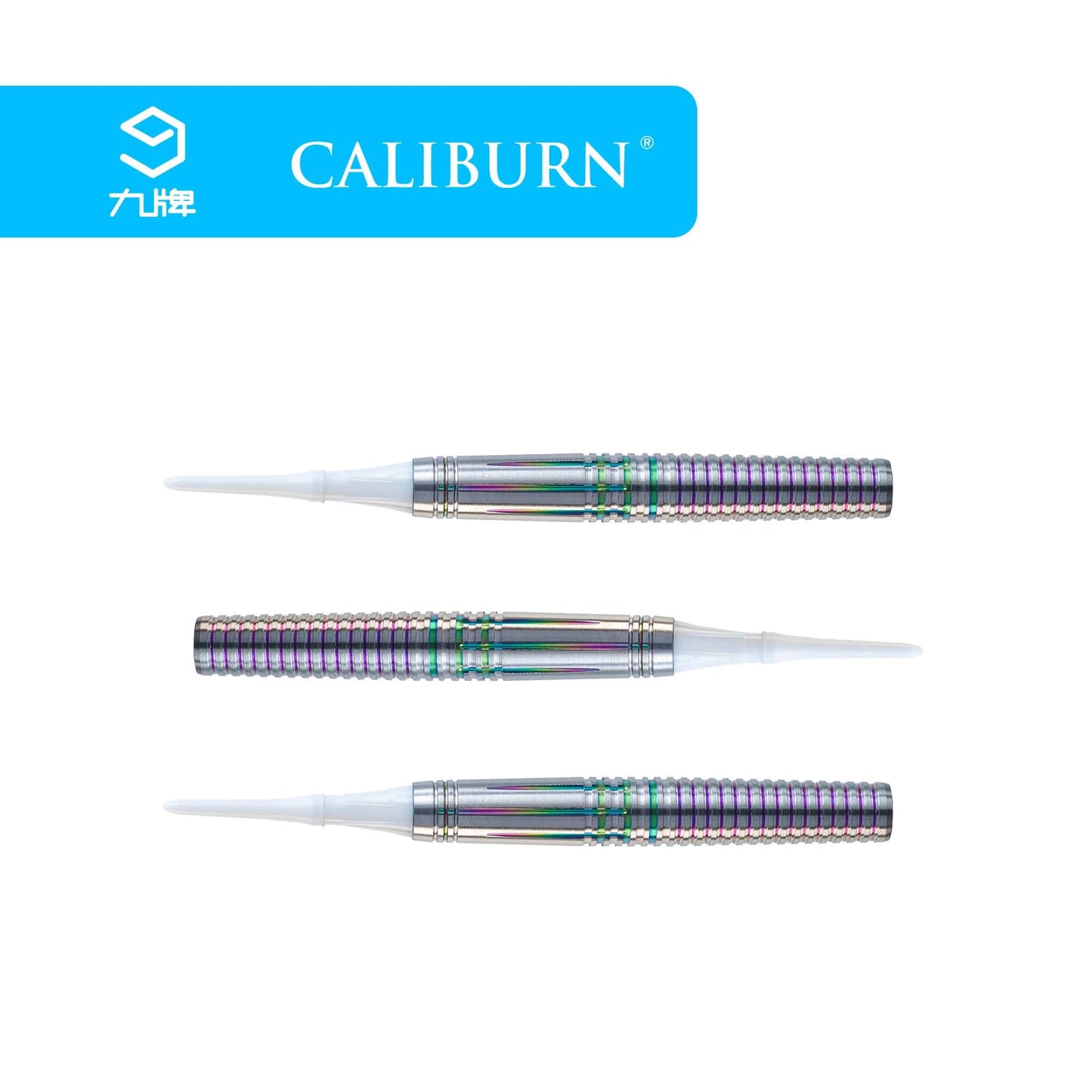 Caliburn Jaguar Darts - Soft Tip - 90% - Rainbow
