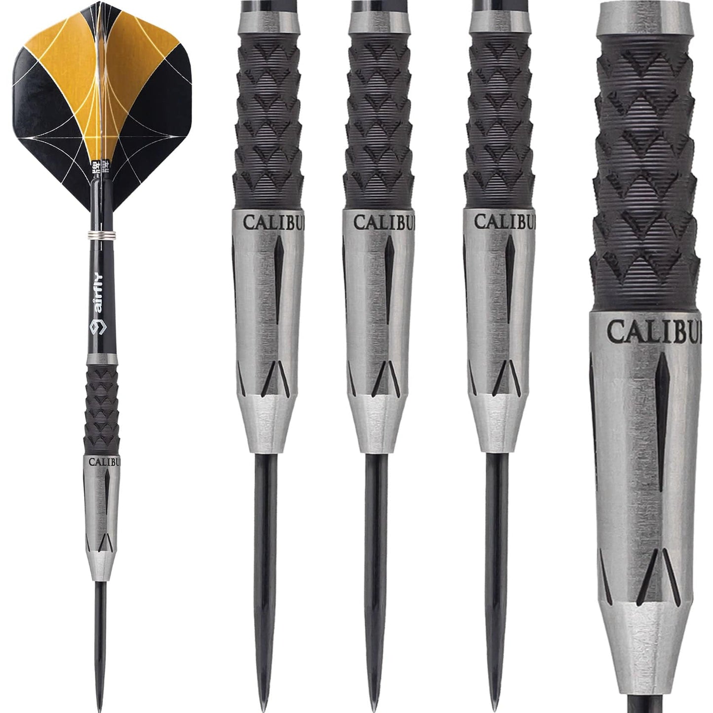 Caliburn Player Darts - Steel Tip - 95% - Black Titanium - Mamba 21g