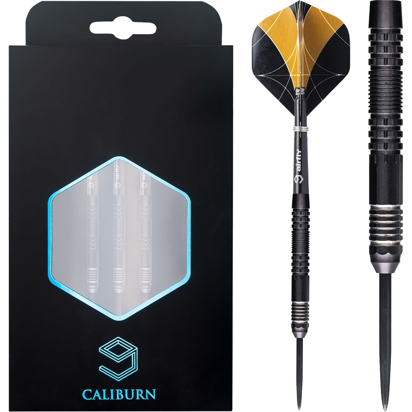 Caliburn Matrix I Darts - Steel Tip - 90% - C1 - Black 23g