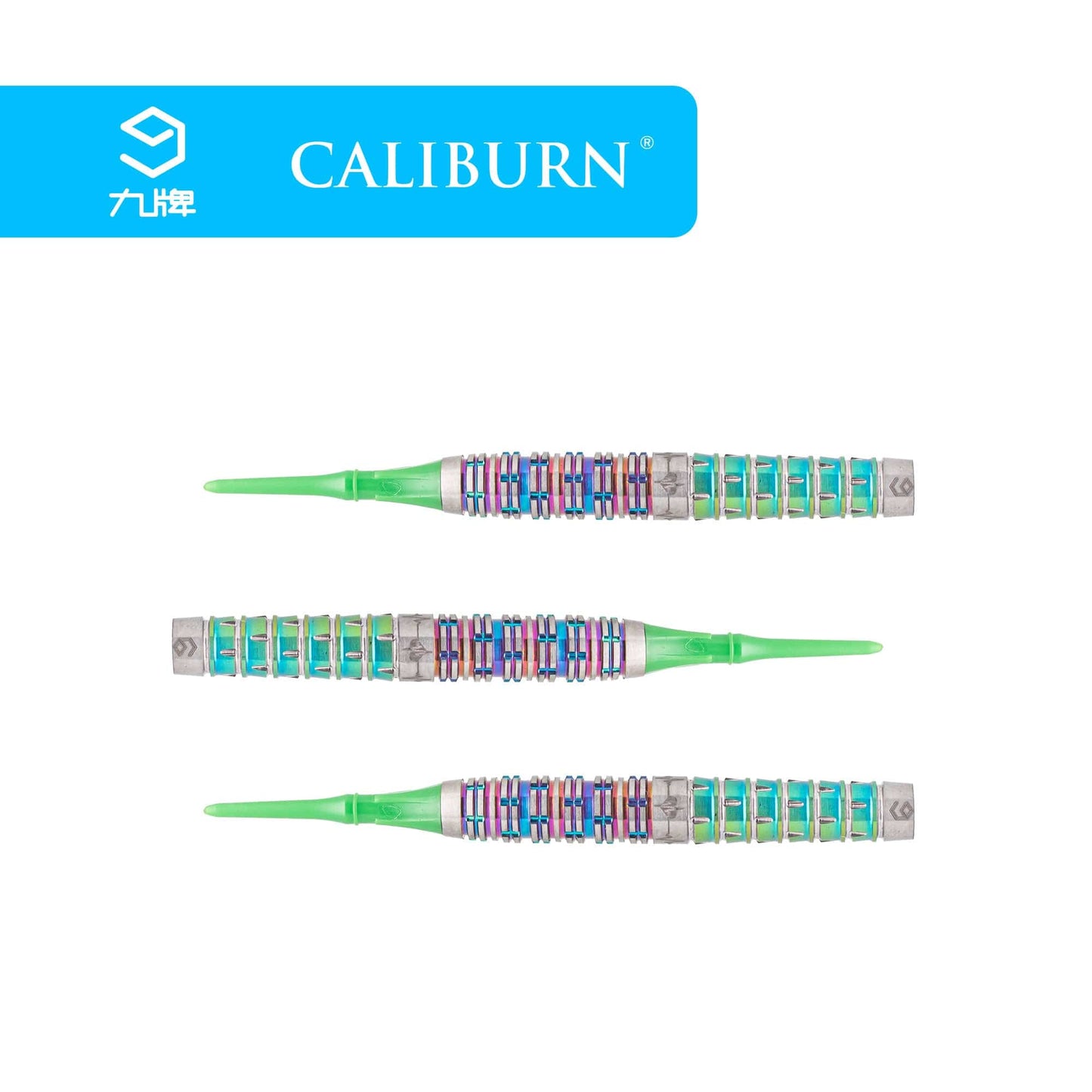 Caliburn Player Darts - Soft Tip - 95% - Rainbow Coating - Raine