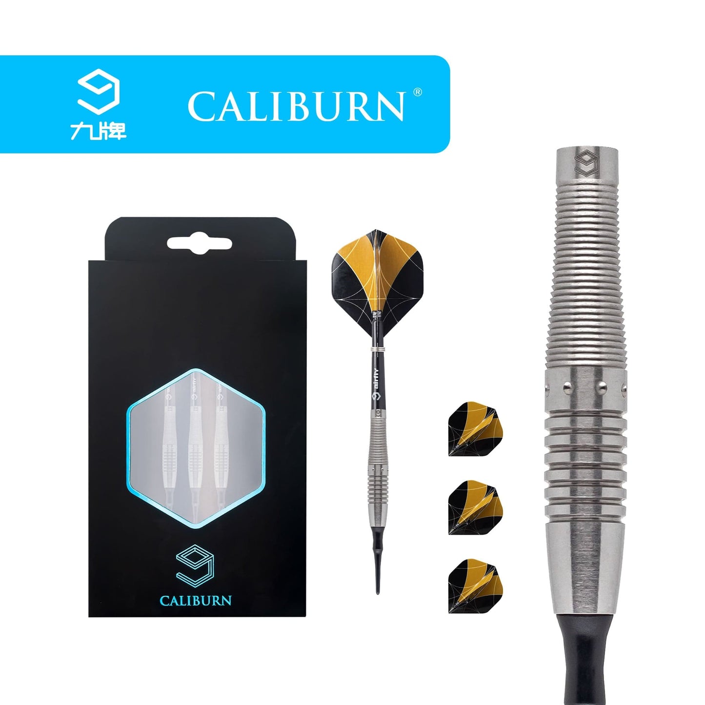 Caliburn Realm Darts - Soft Tip - 90% - Natural