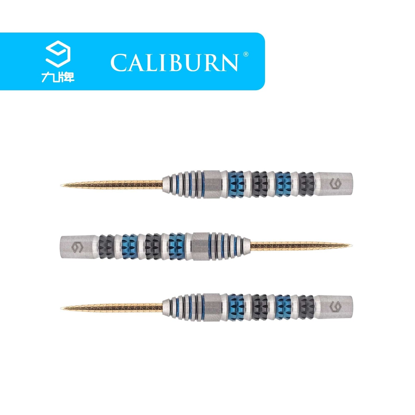 Caliburn Ringerike Darts - Steel Tip - 90% - Black & Blue 23g