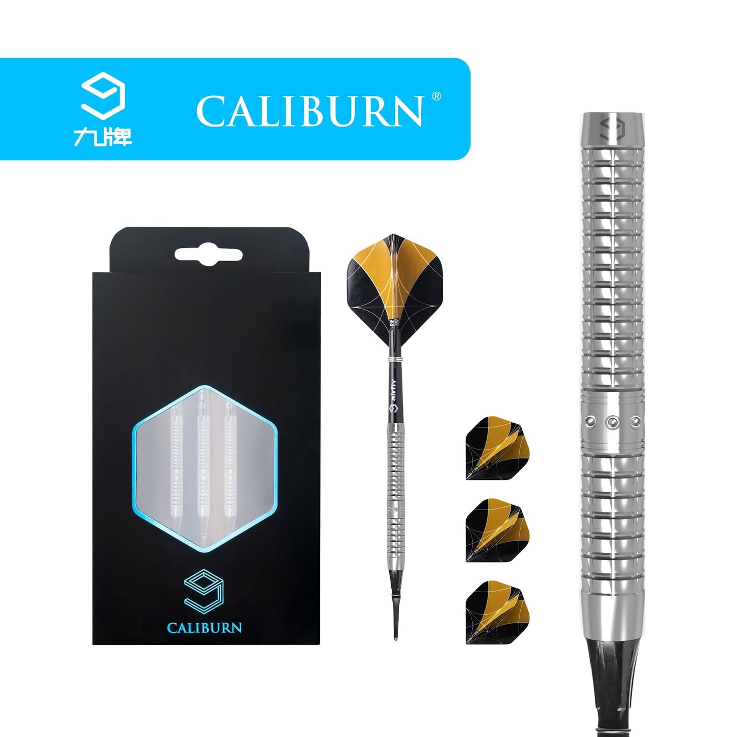 Caliburn The Key Darts - Soft Tip - 90% - K1 - Natural