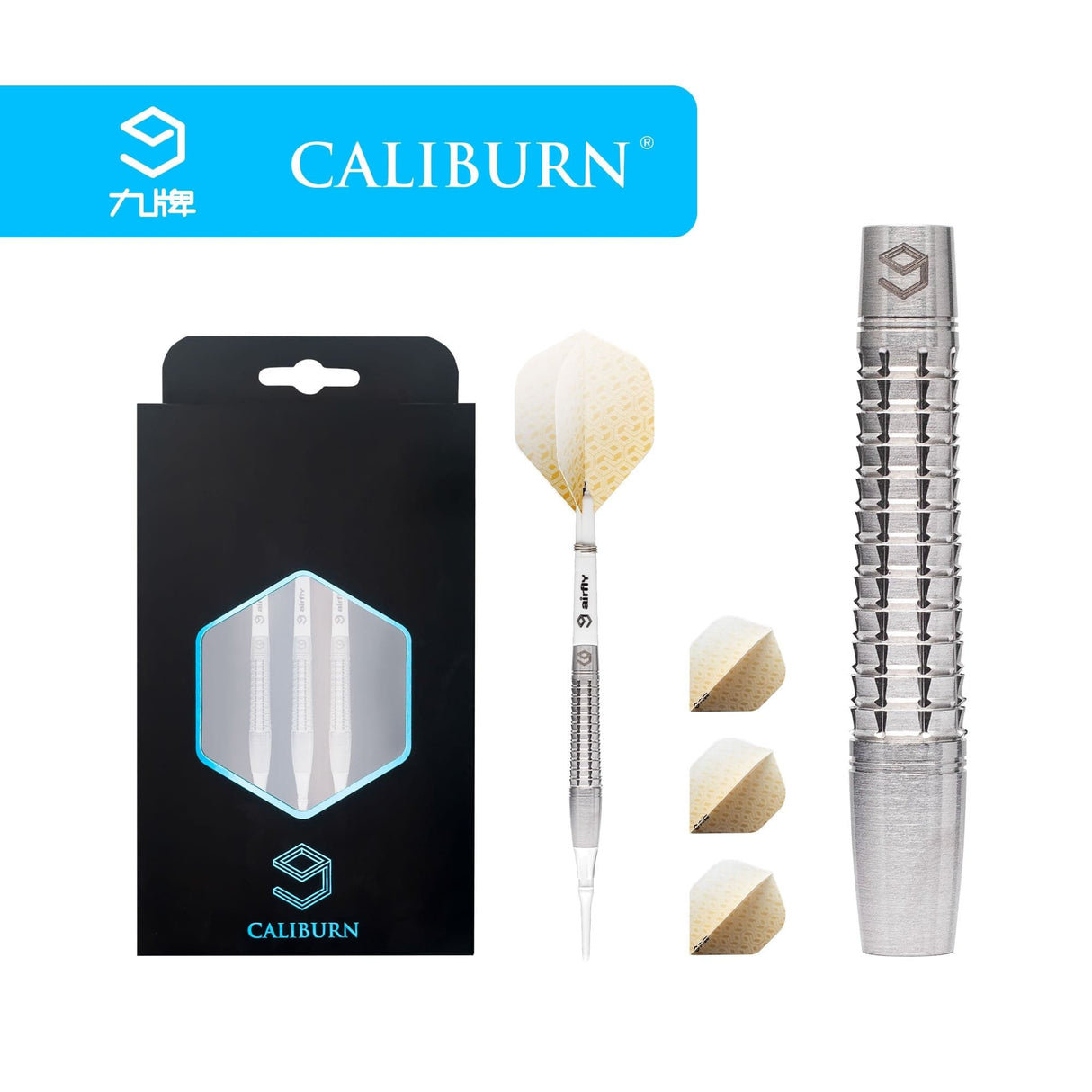 *Caliburn The Key Darts - Soft Tip - 90% - K2 - Natural
