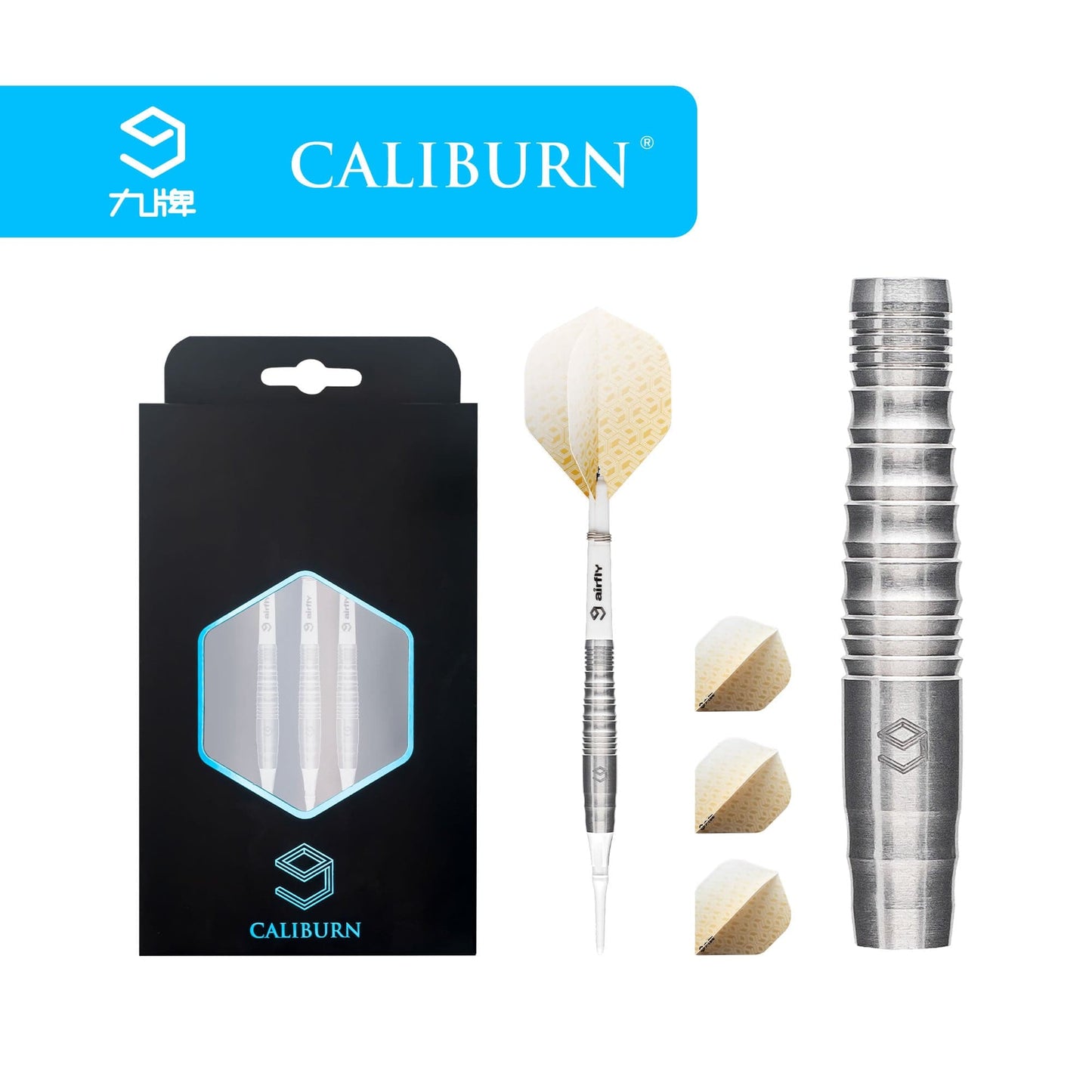 Caliburn Wolf Pack Darts - Soft Tip - 90% - W3 - Natural 19g