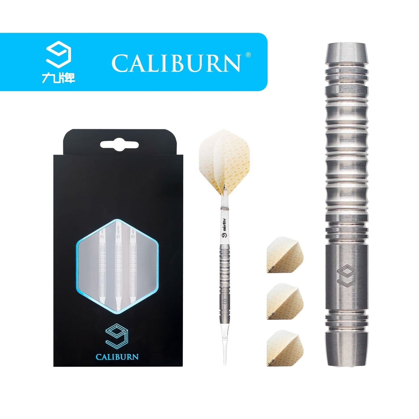 Caliburn Wolf Pack Darts - Soft Tip - 90% - W1 - Natural 20g