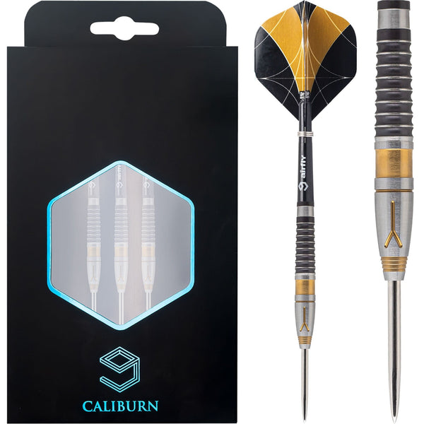 Caliburn Y Darts - Steel Tip - 90% - Black & Gold - 22g