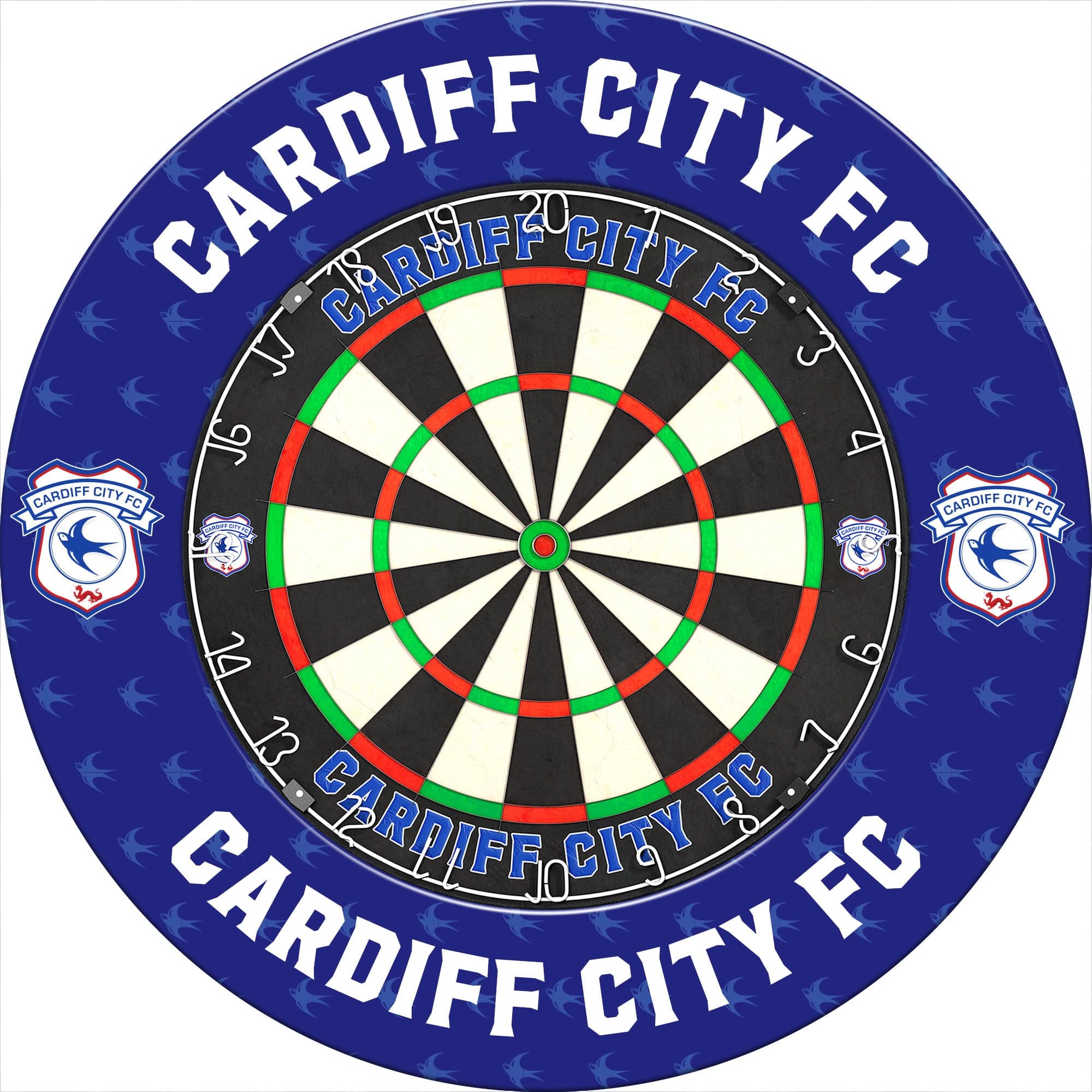 Cardiff City FC - Official Licensed - Dartboard Surround - S4 - Bluebi