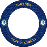 Chelsea Football Dartboard Surround - Official Licensed - Chelsea FC - S4 - ZigZag - Yellow