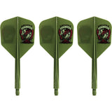 *Condor AXE Dart Flights - Get Luck - Horseshoe - Small - Olive Green