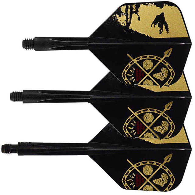 *Condor AXE Dart Flights - Devon Petersen - Small - African Warrior - Inspiration 3 - Black Short