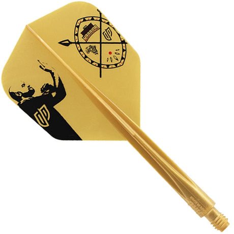 *Condor AXE Dart Flights - Devon Petersen - Small - African Warrior - Inspiration 4 - Gold Short