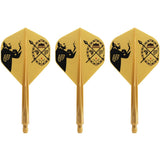 *Condor AXE Dart Flights - Devon Petersen - Standard - African Warrior - Inspiration 4 - Gold