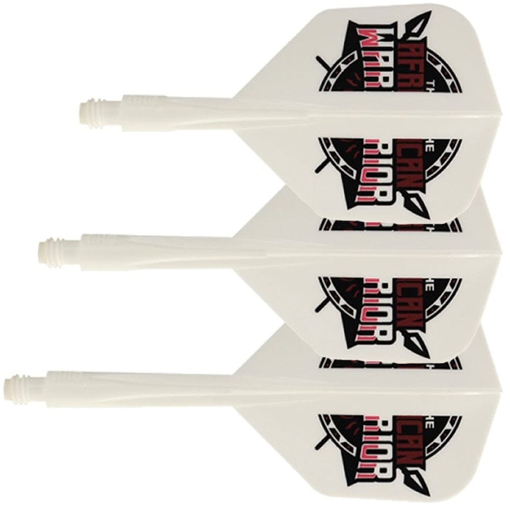 *Condor AXE Dart Flights - Devon Petersen - Small - African Warrior - Inspiration 2 - White Short