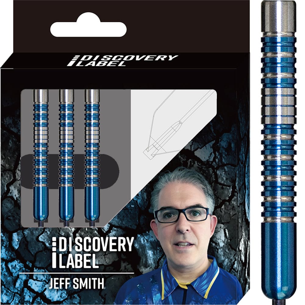 Cosmo Darts - Discovery Label - Steel Tip - Jeff Smith - Blue - 21g
