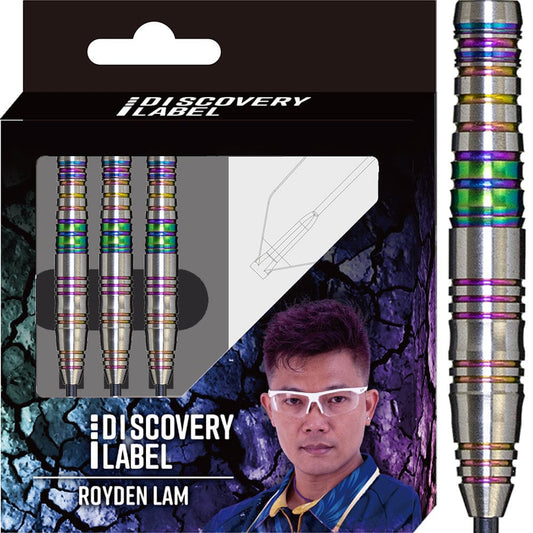 Cosmo Darts - Discovery Label - Steel Tip - Royden Lam - Rainbow - 22g 22g