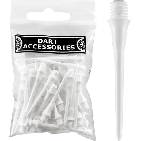 *Cosmo - Soft Tips - 2ba Thread - Fit Point - Long - Pack 50 White