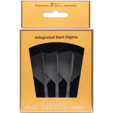 *Cuesoul Rost T19 Integrated Dart Shaft and Flights - Big Wing - Sky Blue with Grey Flight