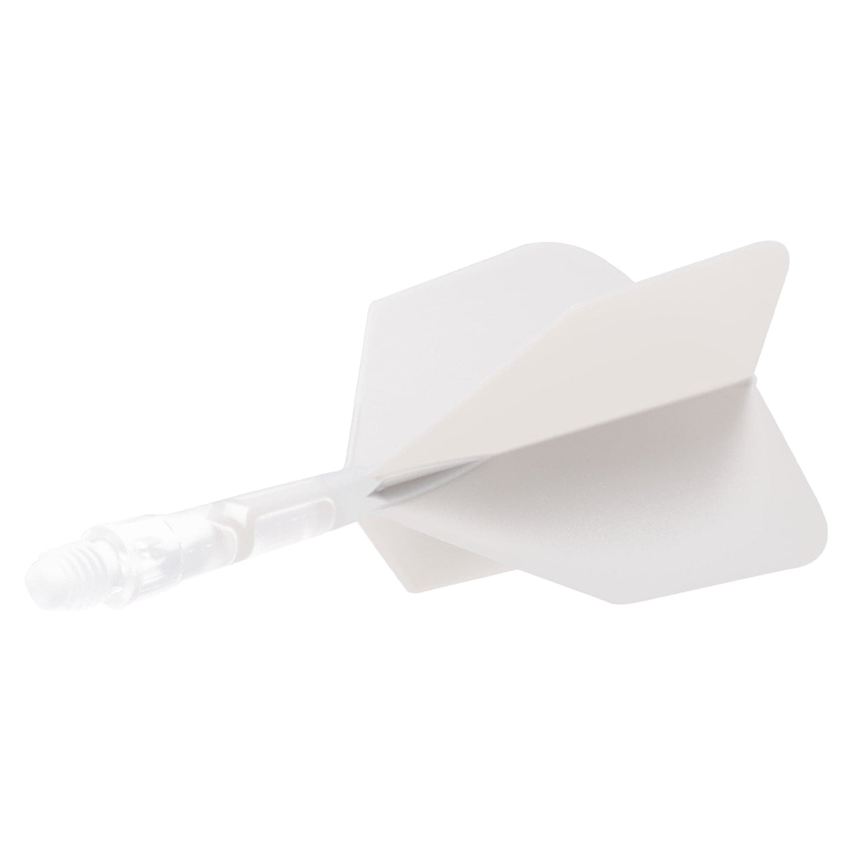 *Cuesoul Rost T19 Integrated Dart Shaft and Flights - Big Wing - Clear with White Flight