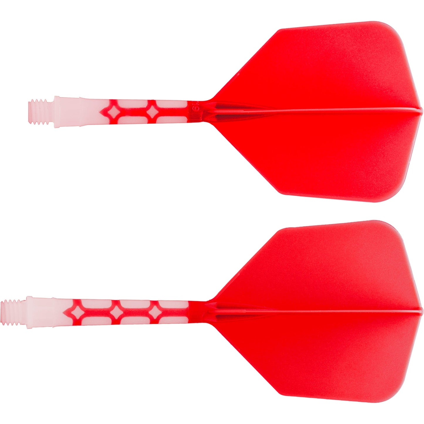 Cuesoul Rost T19 Integrated Dart Shaft and Flights - Big Wing - White with Red Flight
