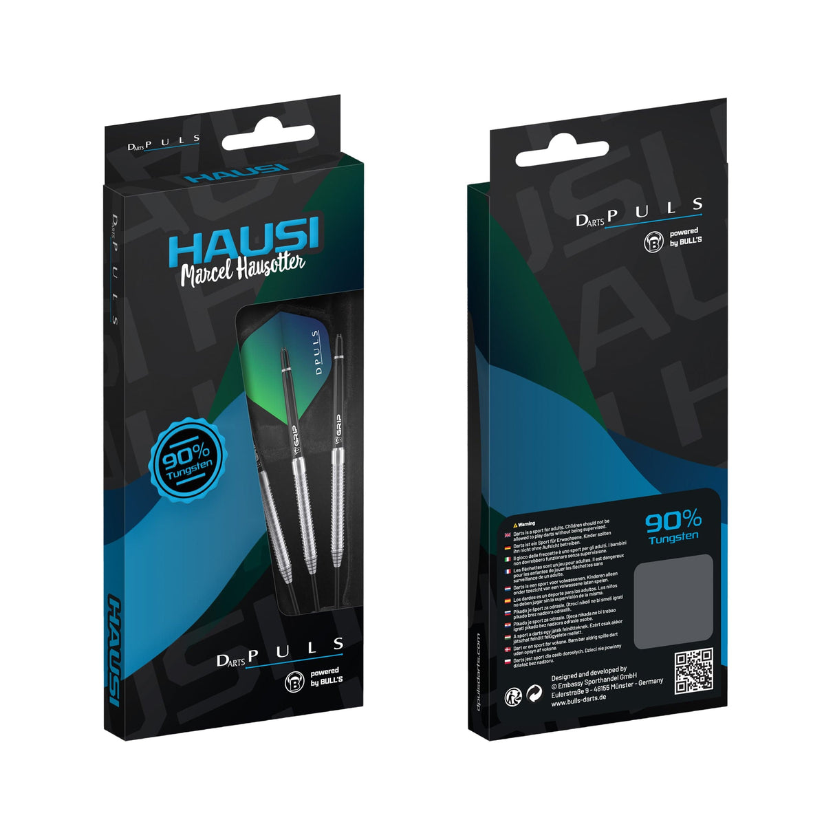 DPuls Hausi Darts - Steel Tip - 90% Tungsten - Marcel Hausotter 23g