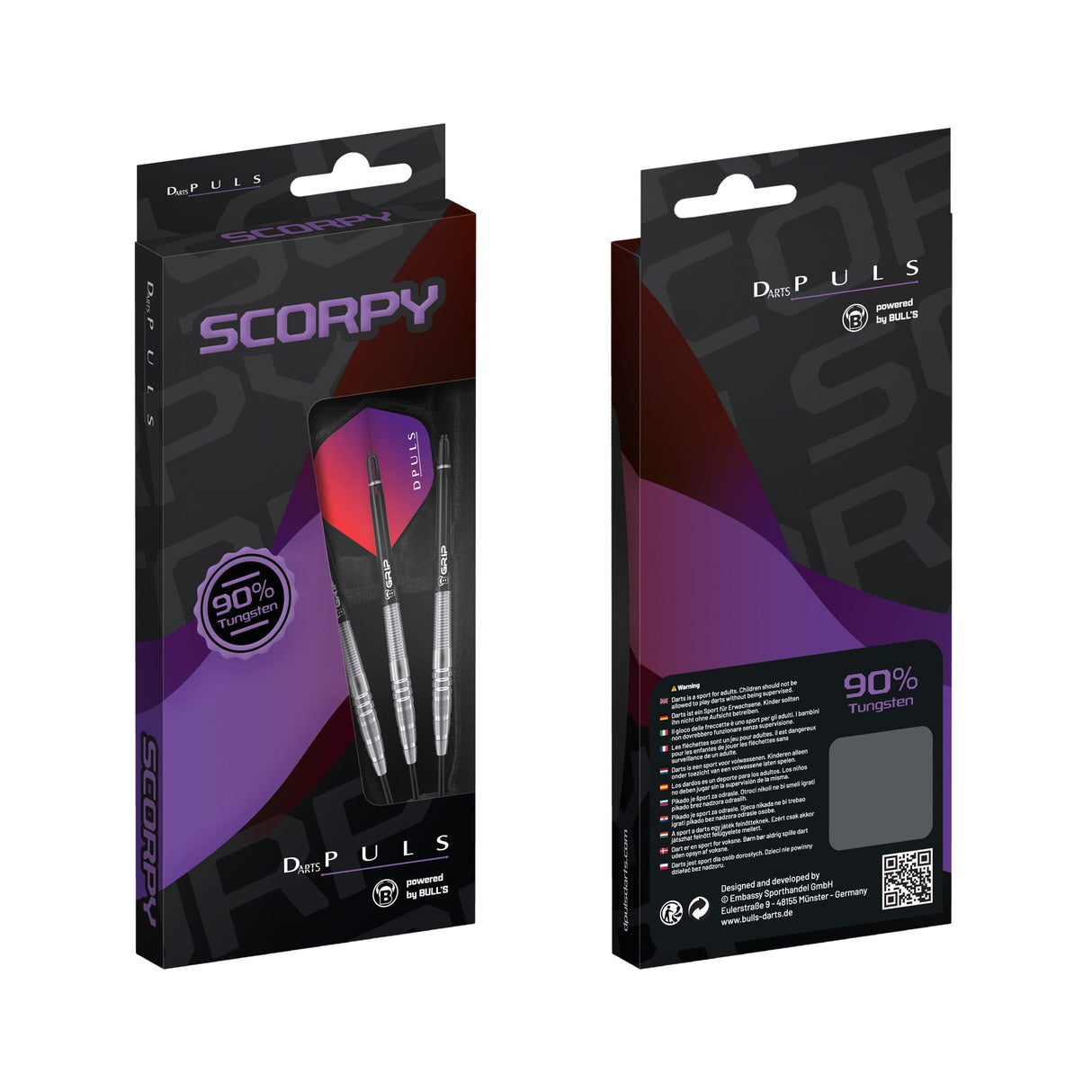 DPuls Scorpy Darts - Steel Tip - 90% Tungsten 23g