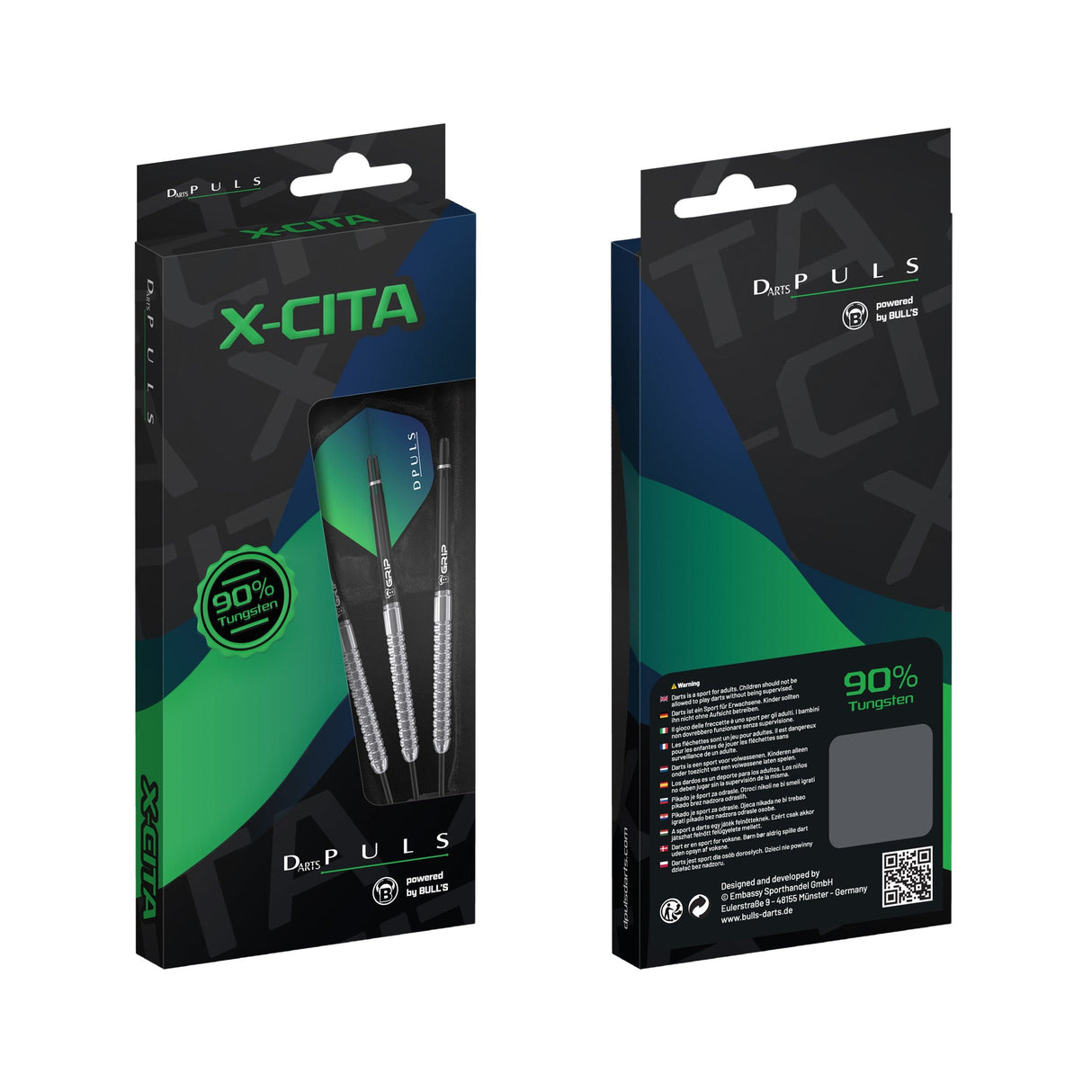DPuls X-Cita Darts - Steel Tip - 90% Tungsten 23g