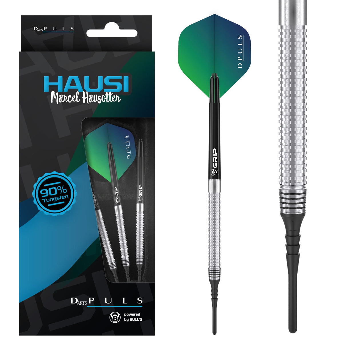 DPuls Hausi Darts - Soft Tip - 90% Tungsten - Marcel Hausotter 20g