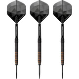 *Darts Corner Black Rebel Darts - Steel Tip Tungsten - Black with Gold