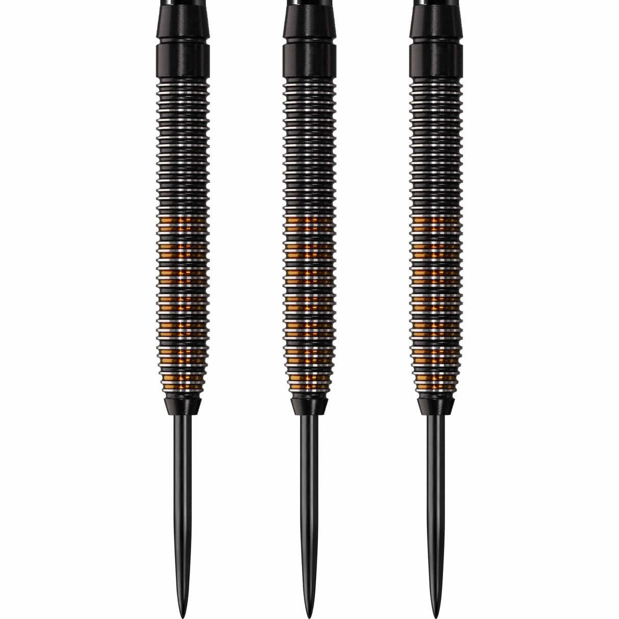 *Darts Corner Black Rebel Darts - Steel Tip Tungsten - Black with Gold