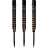 *Darts Corner Black Rebel Darts - Steel Tip Tungsten - Black with Gold