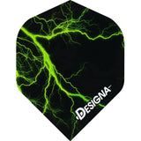 *Designa Lightning Strike Dart Flights - Extra Strong - Std Green
