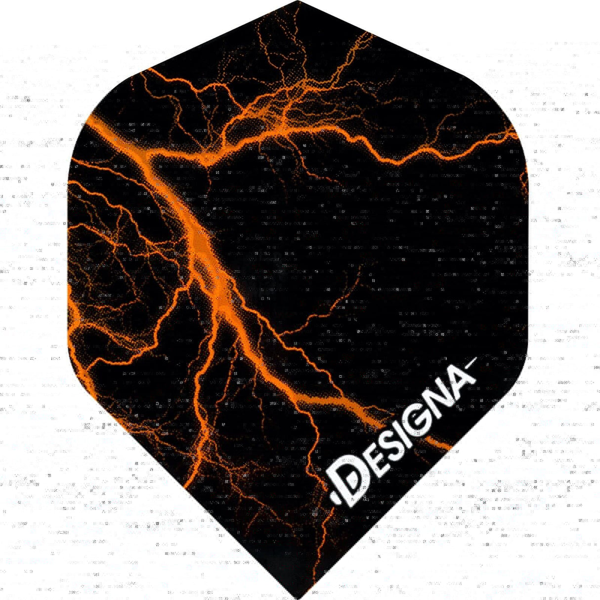*Designa Lightning Strike Dart Flights - Extra Strong - Std Orange