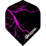 *Designa Lightning Strike Dart Flights - Extra Strong - Std Pink