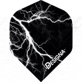 *Designa Lightning Strike Dart Flights - Extra Strong - Std White