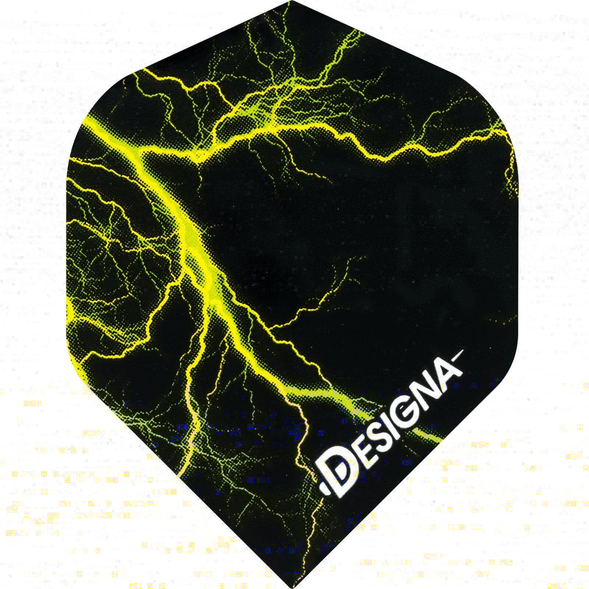 *Designa Lightning Strike Dart Flights - Extra Strong - Std Yellow