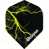 *Designa Lightning Strike Dart Flights - Extra Strong - Std Yellow