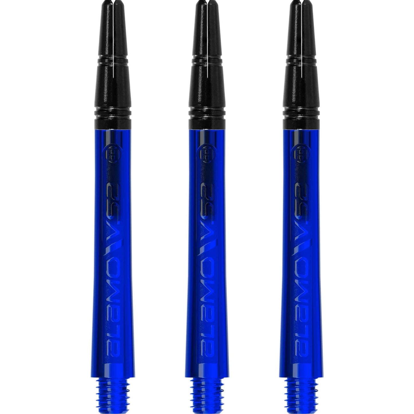 Harrows Alamo VS2 Dart Shafts - Polycarbonate - Black Aluminium Top - Blue Medium
