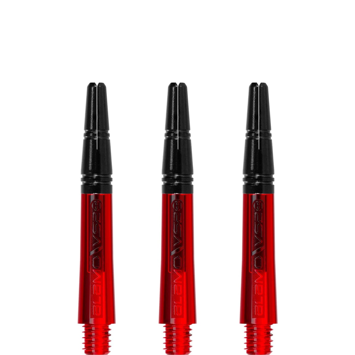Harrows Alamo VS2 Dart Shafts - Polycarbonate - Black Aluminium Top - Red Short