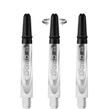 Harrows Carbon 360 Shafts - Polycarbonate Dart Stems with Carbon Top - Clear Tweenie